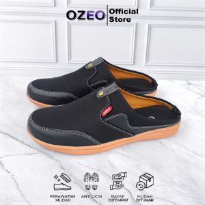 Ozeo - Sepatu Sandal Slop Casual Pria & Wanita Dewasa Sendal Premium Suide Distro SS-301