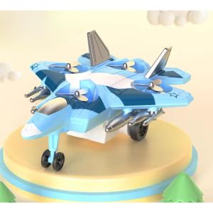 Toy Plane Fighter Jet Toy Inertia Toy Air Force Toys Double Propeller