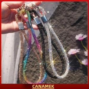 Miễn phí vận chuyển✨ Sang trọng điện thoại di động pha lê dây đeo cổ tay long lanh Rhinestone điện thoại dây Móc Khóa Treo chống mất dây
