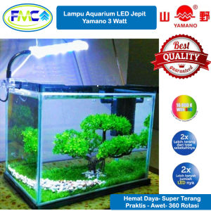Lampu LED Aquarium Kecil Yamano Tipe Jepit Lampu Akuarium Aquascape Super Terang Murah