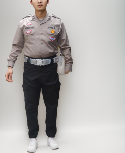 Celana Formal Polri 2023 Polantas Warna Solid Pinggang Reguler Full Length