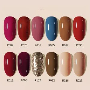 Cat Kuku Kutek Gel Halal Kutikula Wanita Cewek Muslimah Merek RuioeFian Nail Polish 7.3ml Pengering UV LED Warna Colors