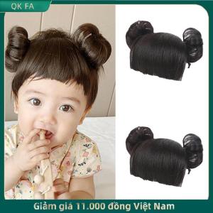 QK FA ✨ Bé Tóc Giả bện hairband tóc giả cho trẻ em bé Headband bé tóc trẻ em giả bangs đầu khóa cos Phụ kiện tóc bé