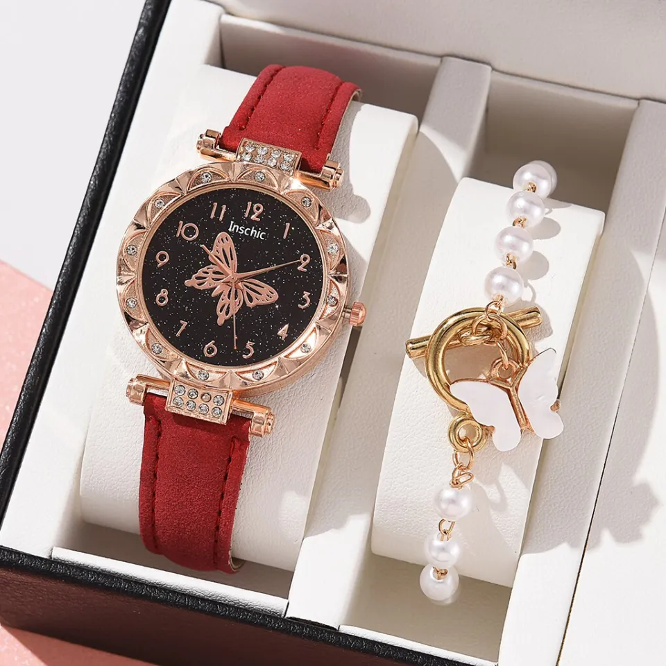 PCS ladies watch with bracelet set for women Bracelet watch for - Main Image