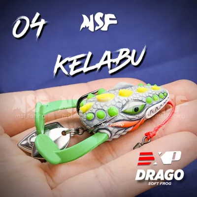 [MSF] EXP Drago Soft Frog 3.5cm 9g | Snakehead Hunter Katak Getah Casting Frog Umpan Tiruan Haruan