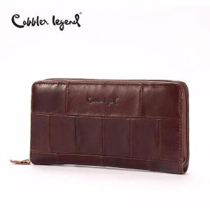 Cobbler Legend Brand Designer Casual Women Wallet Genuine Leather Long Wallet For Ladies Coin Card Purses For Female Coin Pocket