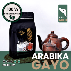 Kopi Arabika Gayo Aceh Premium Medium Roast Rasa Halus & Kaya Specialty Semiwash 200g