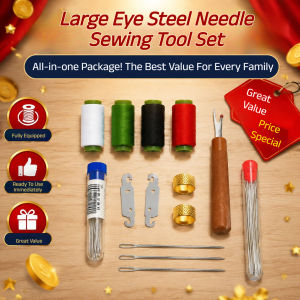 ✅Value Pack✅【Sewing Kit/Tools】34 Pcs Sewing Supplies Set - Steel Needles DIY Projects Multicolor Great for Beginners & Professionals Home & Travel Use