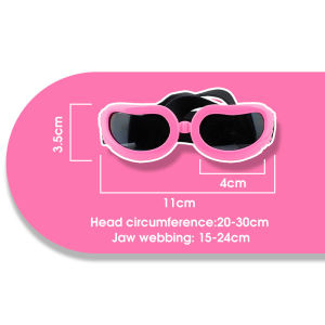 HamshMoc Extreme Terrain Pet Goggles Polycarbonate Lens Dual Vent 3D Secure Fit Sealed Frame Collapsible for Snow Desert Sun