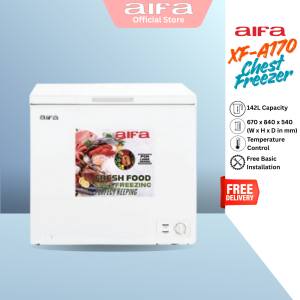 Aifa Chest Freezer Top Opening Door 98L/142L/205L/268L Capacity CFC free - XF-A110 / XF-A170 / XF-A230 / XF-A310