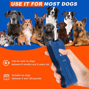 New 45000Hz Ultrasonic Dog Repeller 3-in-1 Training & Lighting Device with 200-Day Battery Life