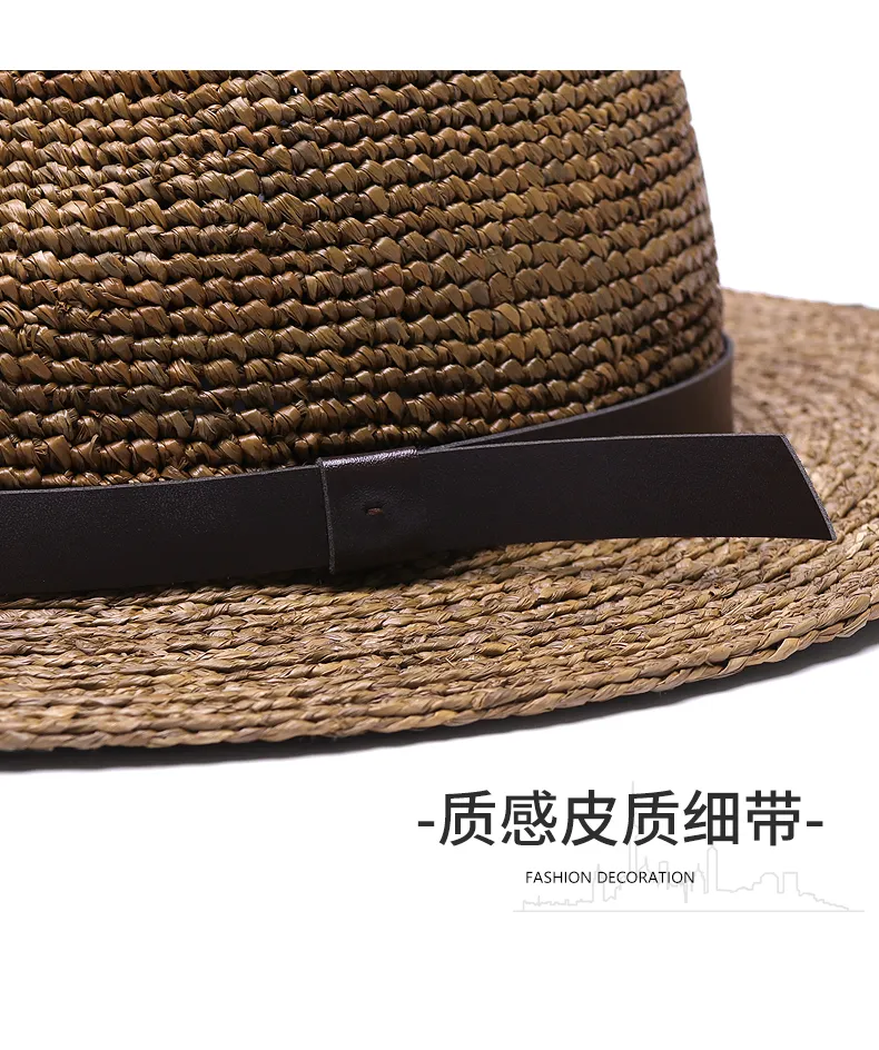 Large Size Panama Hat Big Bone Men Women Beach Wide Brim Fedora Cap Straw  Hats