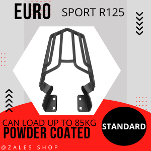 EURO SPORT R125 TOP BOX BRACKET / LIFE TIME WARRANTY / BLACK POWDER COATED / HEAVY DUTY / SPORTR125 /MOTORCYCLE / RACKS