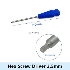 QSWTITAN Hex Head Screwdriver Bone Screw Driver 2.5 /3.5mm Orthopedics  Instruments 1pcs