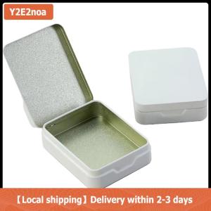 【Local shipping】 New Tin Storage Boxes Small Metal Storage Box Jewelry Keys Coins Box Wedding Candy Storage Tin Can Organizer