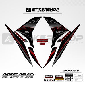 STIKER STRIPING JUPITER MX 135 LC EXCITER 135 2010 - 2015 GRAFIS VARIASI 044
