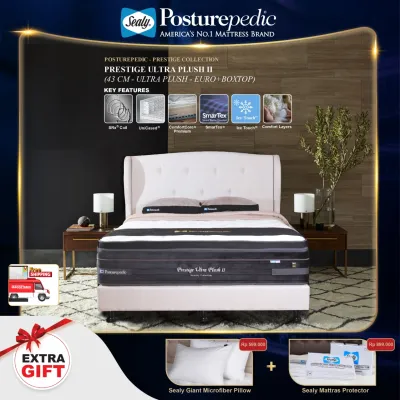 Sealy Mattress Prestige Col -Prestige Ultra Plush II Springbed SRx Coil Titanium Latex