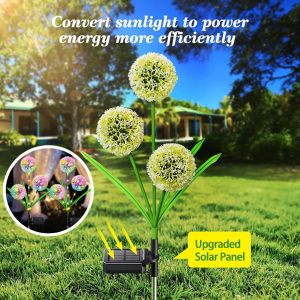 Lampu Surya LED/Lampu Taman LED Dandelion Dekoratif Luar Ruangan/Tahan Air Untuk Dekorasi