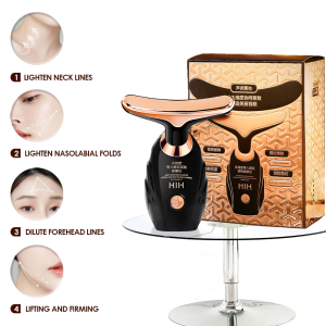 5 In 1 Multifunctional Facial Skin Care Massager Face Skin Care Tool Anti Aging Rejuvenating Set LED Light Therapy Wrinkle Removal Skin Tightening Face and Neck Massageranti Facial massager electric face roller massager anti aging face lifting shaper v