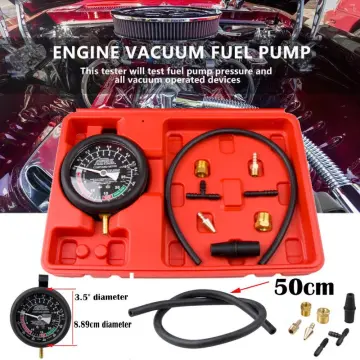 Prokomon Car Fuel Pump And Vacuum Tester Gauge, Carburetor Pressure