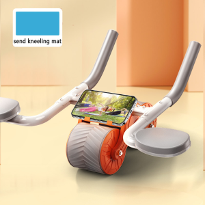 【Ready Stock】Abdominal Wheel Automatic Rebound Elbow Support Abdominal Rolling Exerciser Training Roller Exercise Fitness Equipment