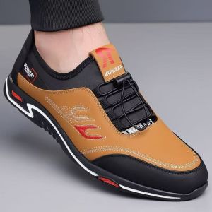 [Free Shipping] New Style Sandals Featuring A Leather Upper And Breathable Mesh MenS Casual Leather Shoes With A Soft Sole And Soft Upper Summer Shoes Hollow-Out Design Casual MenS Shoes