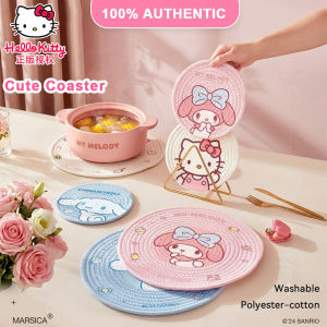 Sanrio Hello Kitty Coaster Heat-resistant Washable Polyester Cotton Table Protector LFB348