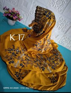 Mukena Polino Silk bukan polino medium Warna Kunyit / Mustard (Harap Tanyakan Stok)