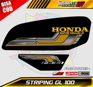 STRIPING VARIASI HONDA GL 100 / STICKER LIST VARIASI MOTOR GL 100