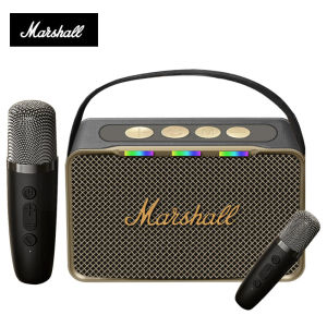 【Local Shipping】Karaoke Speaker Portable Wireless Bluetooth Speaker Power Bass Karaoke System With Subwoofer Microphone Hifi 3D Surround Sound