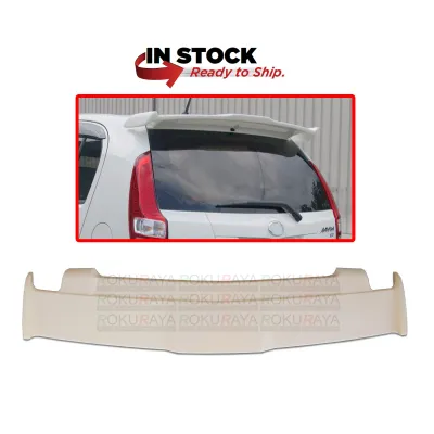 Perodua Myvi Lagi Best (2011 - 2015) Original ABS Plastic SE Elegance Style Rear Back Bonnet Bonet Trunk Boot Lip Wing Top Spoiler - Raw Material ABS Plastic State