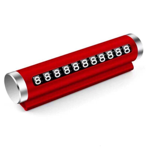 Strong Aluminum Temporary Parking Plate Roller Designs Car Interior Accessory Car Parking Sign Simple Installation