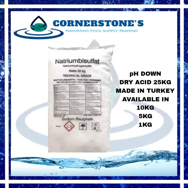 Natriumbisulfate/Dry acid 25kg For Swimming Pool Turkey Lazada PH