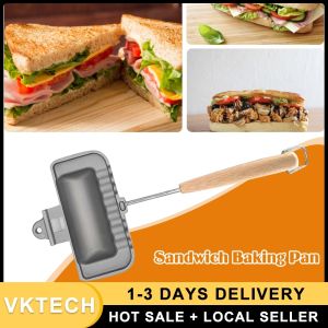 Easy-Clean Double-Sided Sandwich Pan Non-Stick Skillet for Gas Stove and Baking