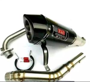 Knalpot racing  dua lobang for mtor 150cc Xabre GSX Vixion CB CBR150 fullset dijamin pass