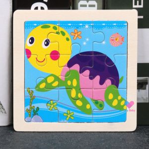 1ชิ้น(สั่งขั้นต่ำ 3 ชิ้น) ของเล่นไม้ จิ๊กซอว์ไม้ 9 ชิ้น สำหรับเด็ก 1 ปีขึ้นไป ของเล่นเด็ก ของเล่นเสริมพัฒนาการ จิ๊กซอว์ toy WD001