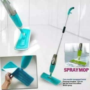 Healty Washable Microfiber Clean Degerming Spray Mop Dry Wet Cleaning Equipment/Mop Lantai