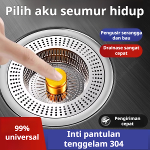 【Penghilang bau 5 detik】Filter wastafel yang baru ditingkatkan Filter Dapur Baru Yang Ditingkatkan Filter Pembuangan Wastafel Sayuran Filter Penghilang Bau Inti