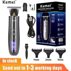 Kemei USB charging LCD display suitable for professional mens hair clipper KM-129