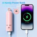 Quạt sạc mini cầm tay & Sạc dự phòng GOOJODOQ 2 IN 1 2500mAh, Cầm tay, Có thể gập lại, Siêu êm. 