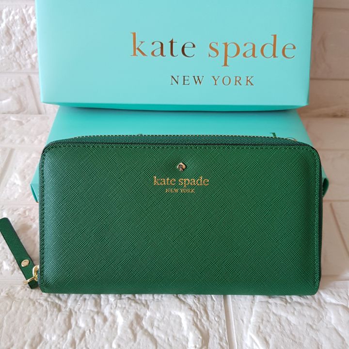 Kate Spade Sadie Dark Green Saffiano Leather Dome Satchel K6177 Deep Jade  NWT - Helia Beer Co