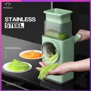 HKStorage Kitchen Stainless Steel Vegetable Slicer Hand Crank Fruit Potato Peeler Carrot Food Safety Use Home Cooking Vegetable Cutter Kitchen Accessories Household Tools