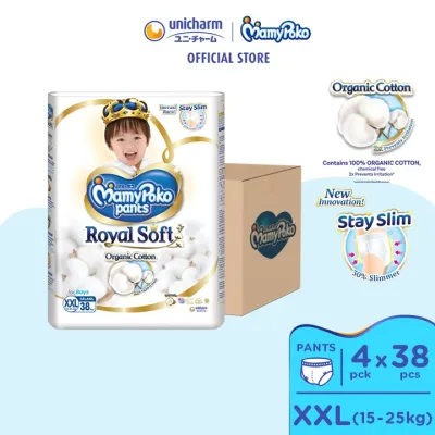 MamyPoko Royal Soft Pants Diapers [BOY] XXL38 (4 Packs)