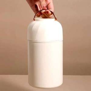 316 Stainless Steel Thermal Soup Thermos with Anti-Slip Lid and Foldable Spoon