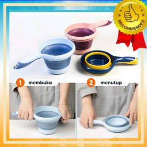 ( Siap Kirim ) Gayung Mandi Lipat /Gayung Mandi Lipat Serbaguna Silicon 3 Warna / Gayung Lipat