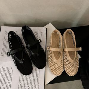 [Free Shipping] Plus Size Fishnet Sandals For Women New Summer Model Breathable Mesh WomenS Sandals