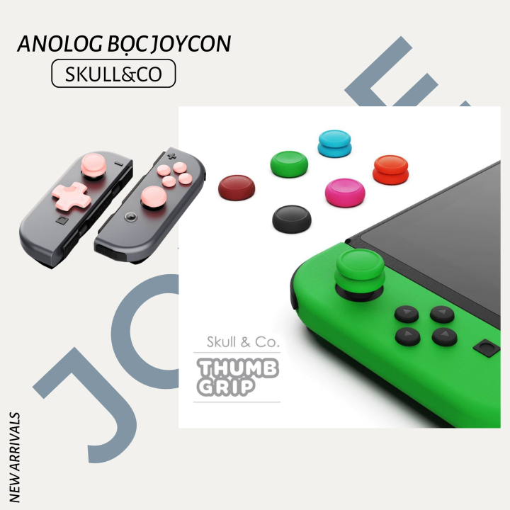 Bộ Núm Bọc Analog Cao Cấp Hãng Skull Co Cho Joy-Con Nintendo