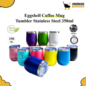 Mug Gelas Coffe Stainless/Mug Egg Tahan Panas
