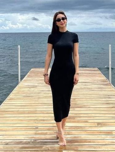 JULIA DRESS KNITTED Casual Women Maxi Small To Large Body Fit