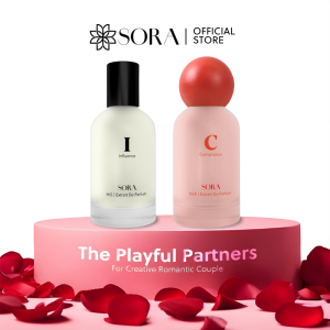 SORA Couple The Playful Partners I+C - Parfum Pasangan Kreatif Romantis 50ml Extrait De Parfum